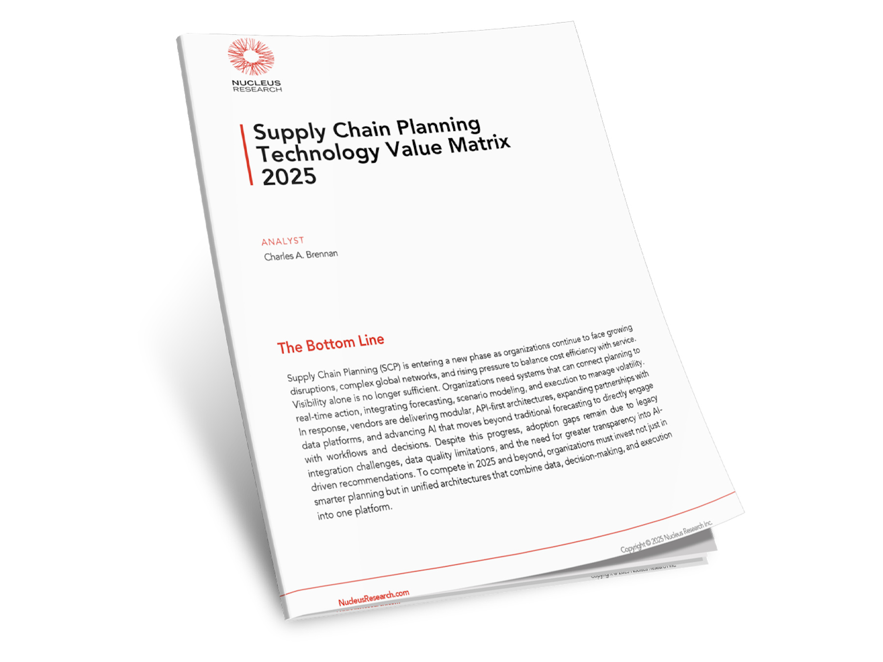Supply Chain Planning Technology Value Matrix 2025 Thumbnail